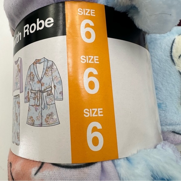 Disney Frozen Robe & 2 Pc Pajamas Girls' Size 6 Lilac & Blue Multi MSRP $60 NWT - Picture 7 of 8